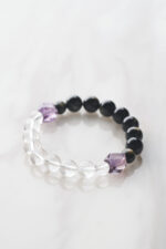 無限太極｜紫水晶 x 金曜石 x 白水晶