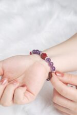 朝暮相守｜紫金珠砂 x 紫水晶 x 紅金珠砂 x 紅虎眼：圖片 2