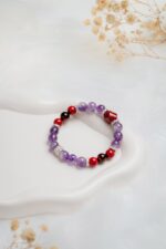 朝暮相守｜紫金珠砂 x 紫水晶 x 紅金珠砂 x 紅虎眼：圖片 3