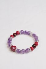 朝暮相守｜紫金珠砂 x 紫水晶 x 紅金珠砂 x 紅虎眼