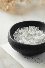 火山泥醒石盆｜白水晶淨化盆