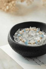 火山泥醒石盆｜白水晶淨化盆：圖片 2